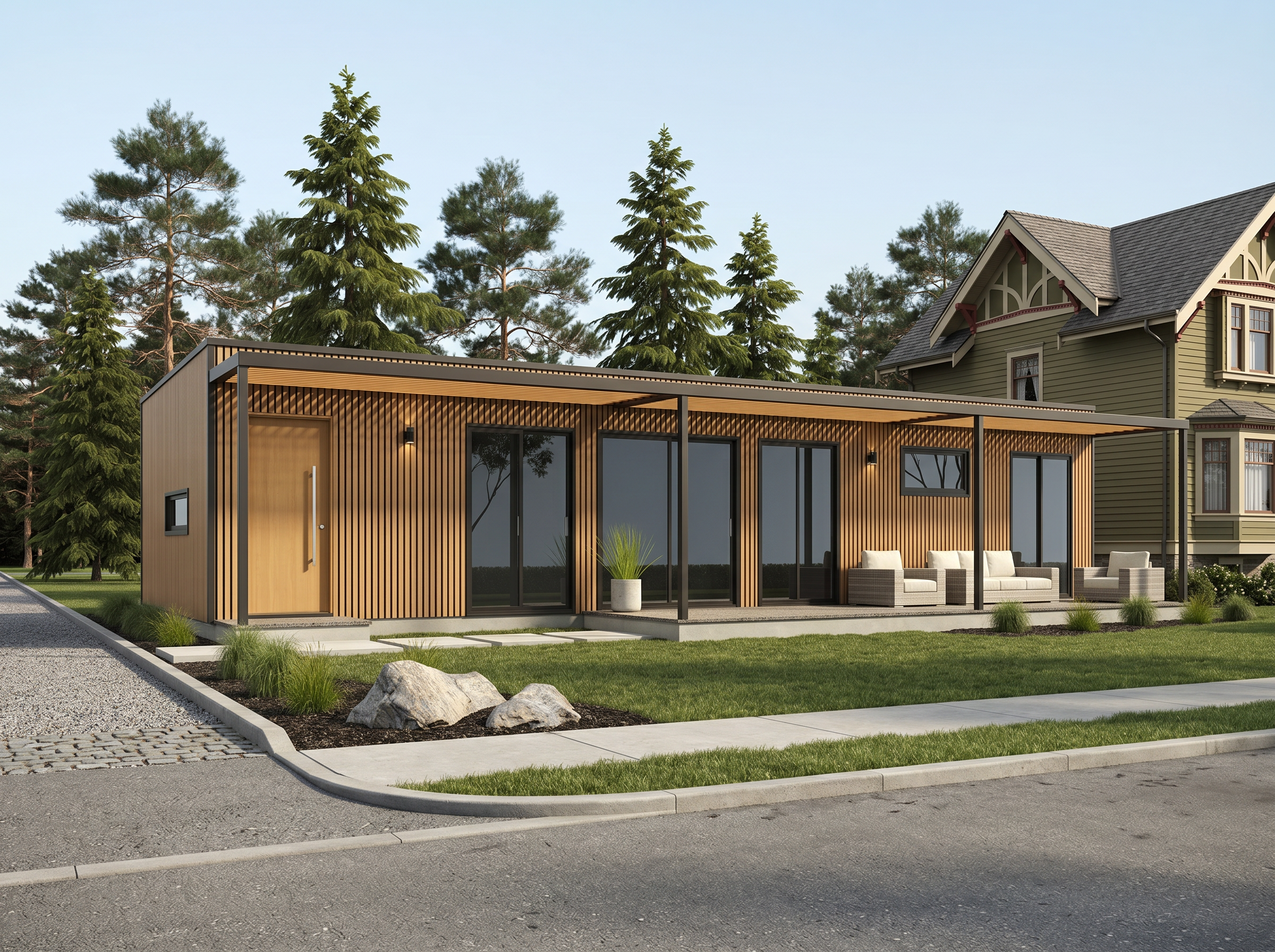 Laneway house exterior, Vancouver