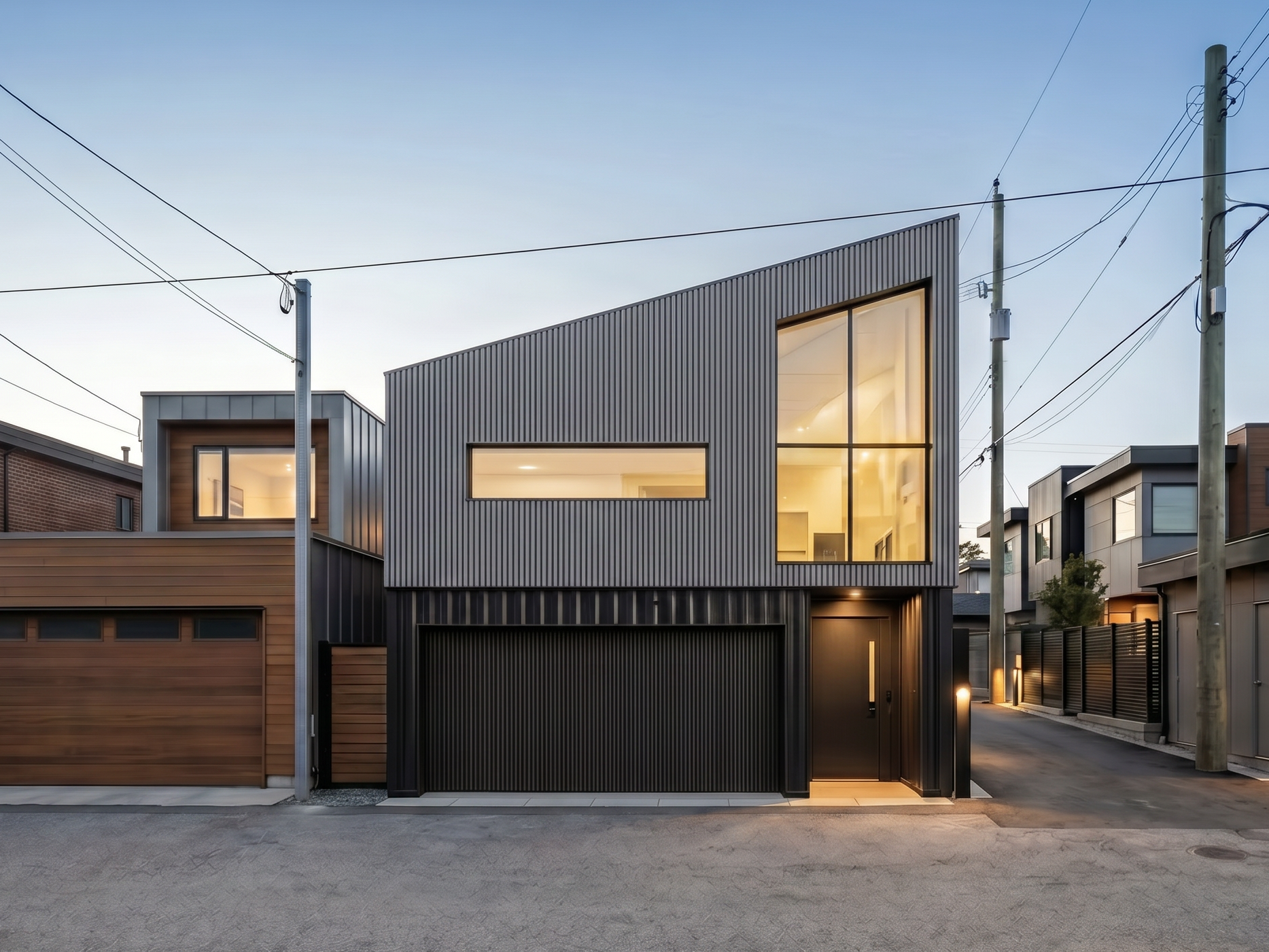 Laneway house exterior, Vancouver
